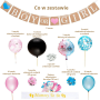 A set of balloons and props for Baby Shower