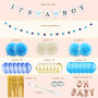 A set of balloons and props for Baby Shower- 