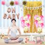 A set of balloons and props for Baby Shower- 