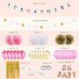 A set of balloons and props for Baby Shower- 