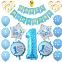 A set of birthday balloons for a boy - blue