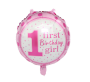 A set of birthday balloons for a girl - pink