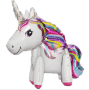 A set of birthday balloons for a girl - unicorn and princess
