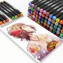 A set of double-sided markers 168 pcs.
