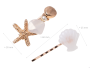 A set of hairpins (2 pcs) shells - orange