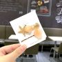 A set of hairpins (2 pcs) shells - orange