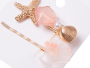 A set of hairpins (2 pcs) shells - orange