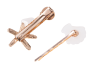 A set of hairpins (2 pcs) shells - orange