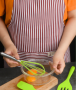 A set of kitchen utensils 5 elements - green