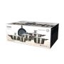 A set of pots METALLIC PLATINUM 11-pieces
