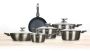 A set of pots METALLIC PLATINUM 11-pieces