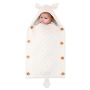 A sleeping bag for a stroller with rabbit ears - white