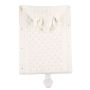 A sleeping bag for a stroller with rabbit ears - white