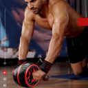 Abdominal muscle training wheel - red