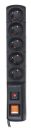 ACAR F5 power extension 1.5 m 5 AC outlet(s) Indoor Black