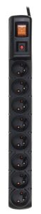 ACAR S8 power extension 1.5 m 8 AC outlet(s) Indoor Black