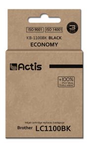 Actis KB-1100Bk ink for Brother printer; Brother LC1100BK/LC980BK replacement; Standard; 28 ml; black