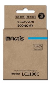 Actis KB-1100C ink for Brother printer; Brother LC1100C/LC980C replacement; Standard; 19 ml; cyan
