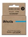 Actis KB-123C ink for Brother printer; Brother LC123C/LC121C replacement; Standard; 10 ml; cyan