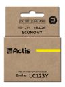 Actis KB-123Y ink for Brother printer; Brother LC123Y/LC121Y replacement; Standard; 10 ml; yellow