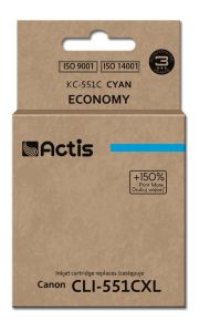 Actis KC-551C ink for Canon printer; Canon CLI-551C replacement; Standard; 12 ml; cyan (with chip)