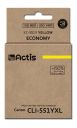 Actis KC-551Y ink for Canon printer; Canon CLI-551Y replacement; Standard; 12 ml; yellow (with chip)