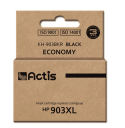 Actis KH-903BKR black ink for HP; refurbished replacement for HP 903XL T6M15AE