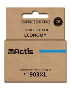 Actis KH-903CR ink for HP printer; HP 903XL T6M03AE replacement; Standard; 12 ml; cyan - New Chip