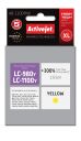 Activejet AB-1100YNX ink for Brother printer; Brother LC1100/LC980Y replacement; Supreme; 19.5 ml; yellow