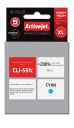Activejet AC-551CR ink for Canon printer; Canon CLI-551C replacement; Premium; 8 ml; cyan