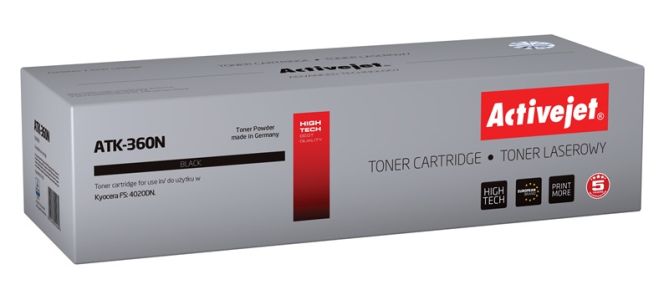 Activejet ATK-360N toner for Kyocera printer; Kyocera TK-360 replacement; Supreme; 20000 pages; black