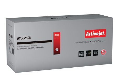 Activejet ATL-E250N toner for Lexmark printer; Lexmark E250A11E replacement; Supreme; 3500 pages; black