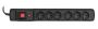 Activejet COMBO 6GN 5M black power strip with cord
