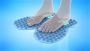 Acupressure foot massage mat - green