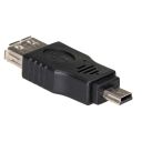 Adapter Akyga AK-AD-07 (USB F - Mini USB M; kolor czarny)