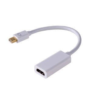 Adapter Akyga AK-AD-38 (Mini DisplayPort M - HDMI F; 0,15m; kolor biały)