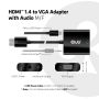 adapter club3D CAC-1302 (0.5 m HDMI Type A (Standard) VGA (D-Sub) Black)
