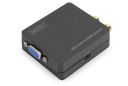 Adapter DIGITUS DS-40130-1 (D-Sub (VGA) F - HDMI F; kolor szary)