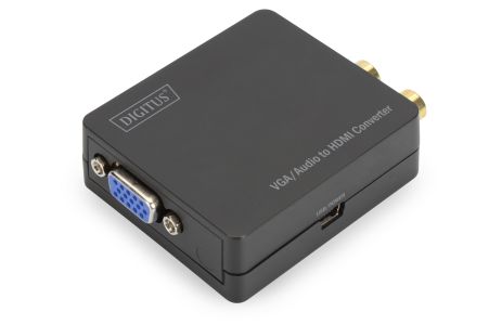 Adapter DIGITUS DS-40130-1 (D-Sub (VGA) F - HDMI F; kolor szary)