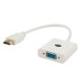 Adapter SAVIO cl-27 (HDMI M - D-Sub (VGA) F; 0,10m; kolor biały)