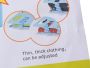 Adjustable board for preparing clothes - blue 
