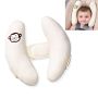 Adjustable headrest for children and babies - white
