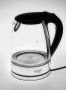 Adler AD 1225 electric kettle 1.7 L Black,Stainless steel,Transparent 2200 W