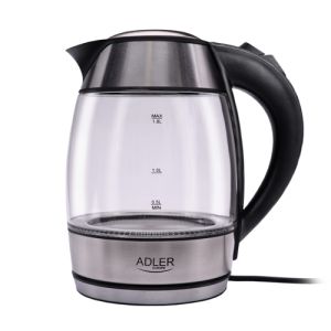 Adler AD 1246 electric kettle 1.8 L Stainless steel,Transparent 2200 W