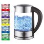 Adler AD 1247 NEW electric kettle 1.7 L Hazelnut,Stainless steel,Transparent 2200 W