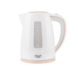 Adler AD 1264 electric kettle 1.7 L Hazelnut,White 2200 W