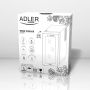 Adler AD 8075 wine cooler Thermoelectric wine cooler Freestanding Black, Transparent 12 bottle(s)