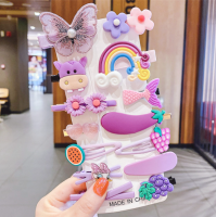 Adorable set of hair clips for a girl - 14pcs, type II
