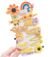 Adorable set of hair clips for a girl - 14pcs, type III