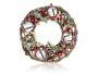 Advent wreath for 4 candles 36cm, green and red